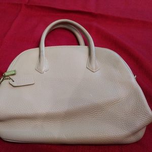 Leather tan colored Coach bag